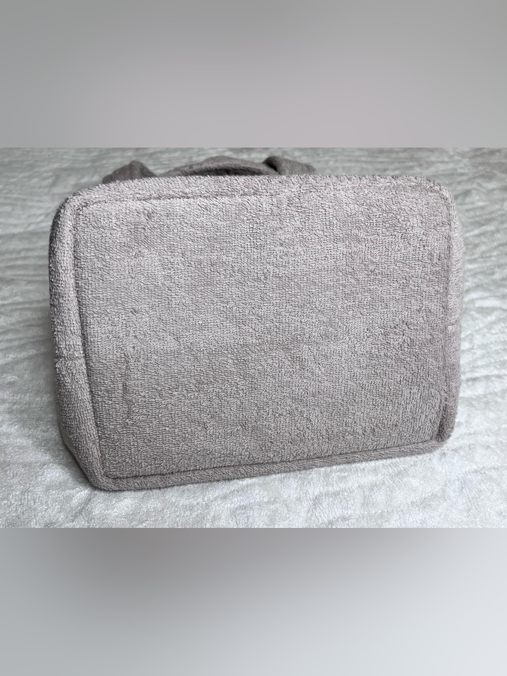 SKIMS Stone Terry Small Tote - Plush Top-Handle Bag - Picture 7 of 7